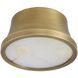 Louisa 1 Light 6.5 inch Antique Brass Flush Mount Ceiling Light