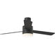 Era 52 LED 52 inch Midnight Black with Midnight Black/American Walnut reversible blades Indoor/Outdoor Ceiling Fan
