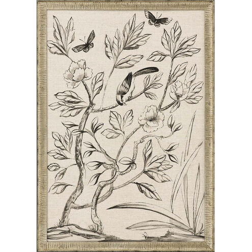 Shimmering Garden Neutral and Black and White Framed Art