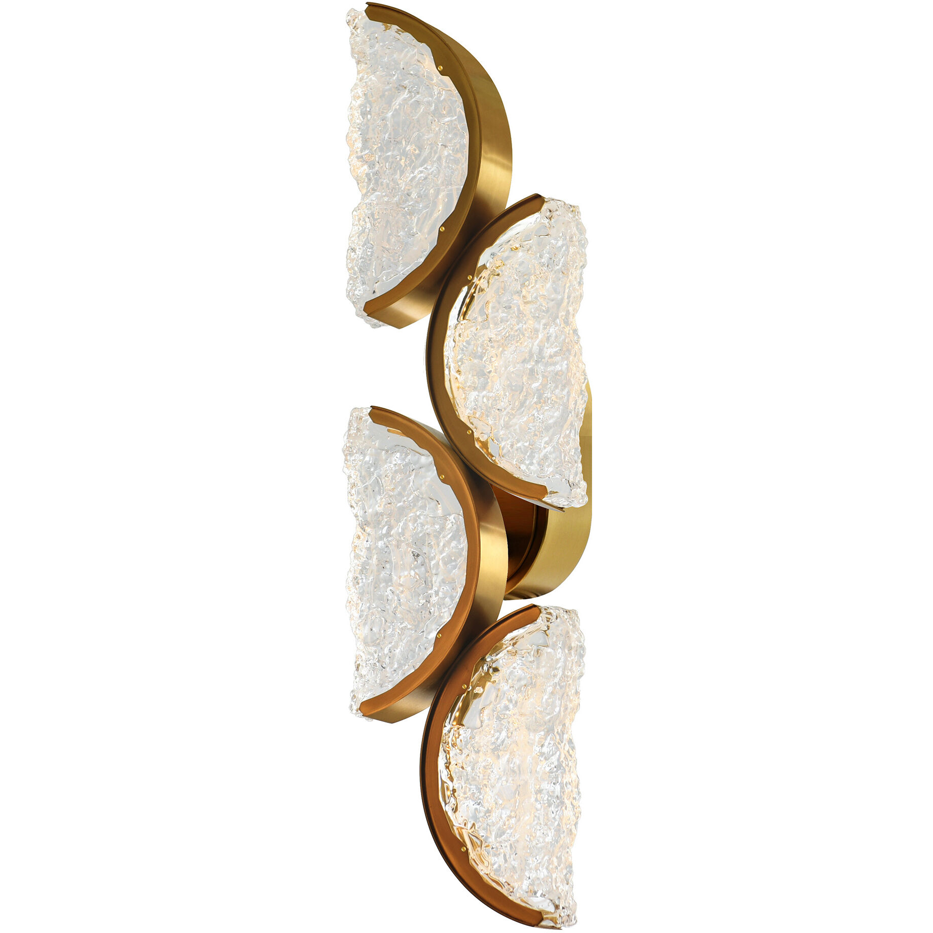 Moon LED 8 inch Brass Wall Light