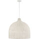 Elise 4 Light 24.25 inch Matte White Indoor Pendant Ceiling Light