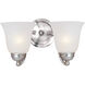 Basix Wall Sconce Wall Light in Satin Nickel