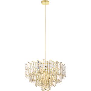 Calmeilles 10 Light 30.83 inch Brass Chandelier Ceiling Light