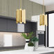 Varick 1 Light 7 inch Satin Brass Mini Pendant Ceiling Light
