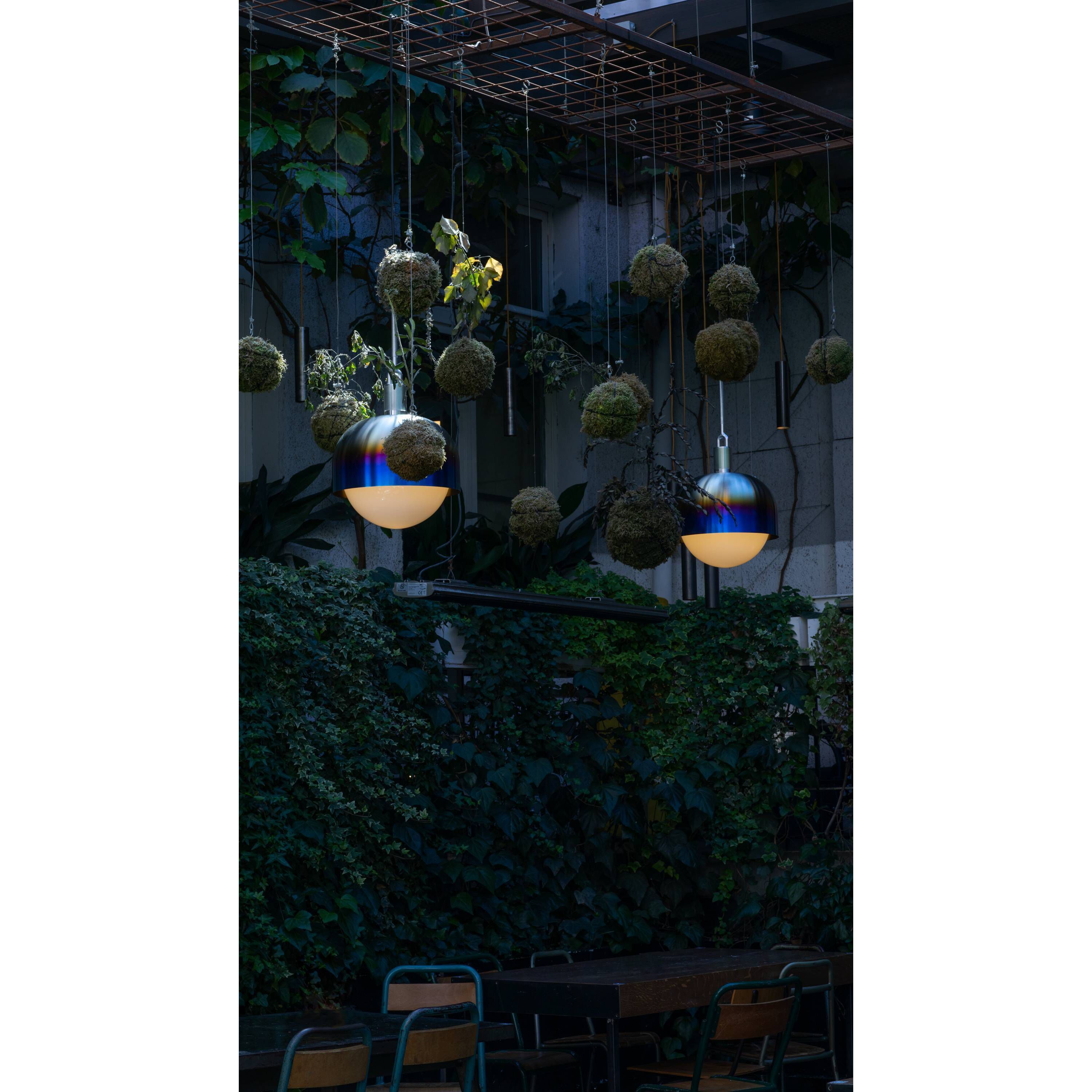 Forked LED 13.39 inch Burnt Steel Pendant Ceiling Light