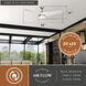Odell 22 inch Brushed Nickel and Matte White with Matte White Blades Ceiling Fan