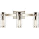 Jemsa 3 Light 22.75 inch Polished Nickel Bath Bracket Wall Light, 3 Arm