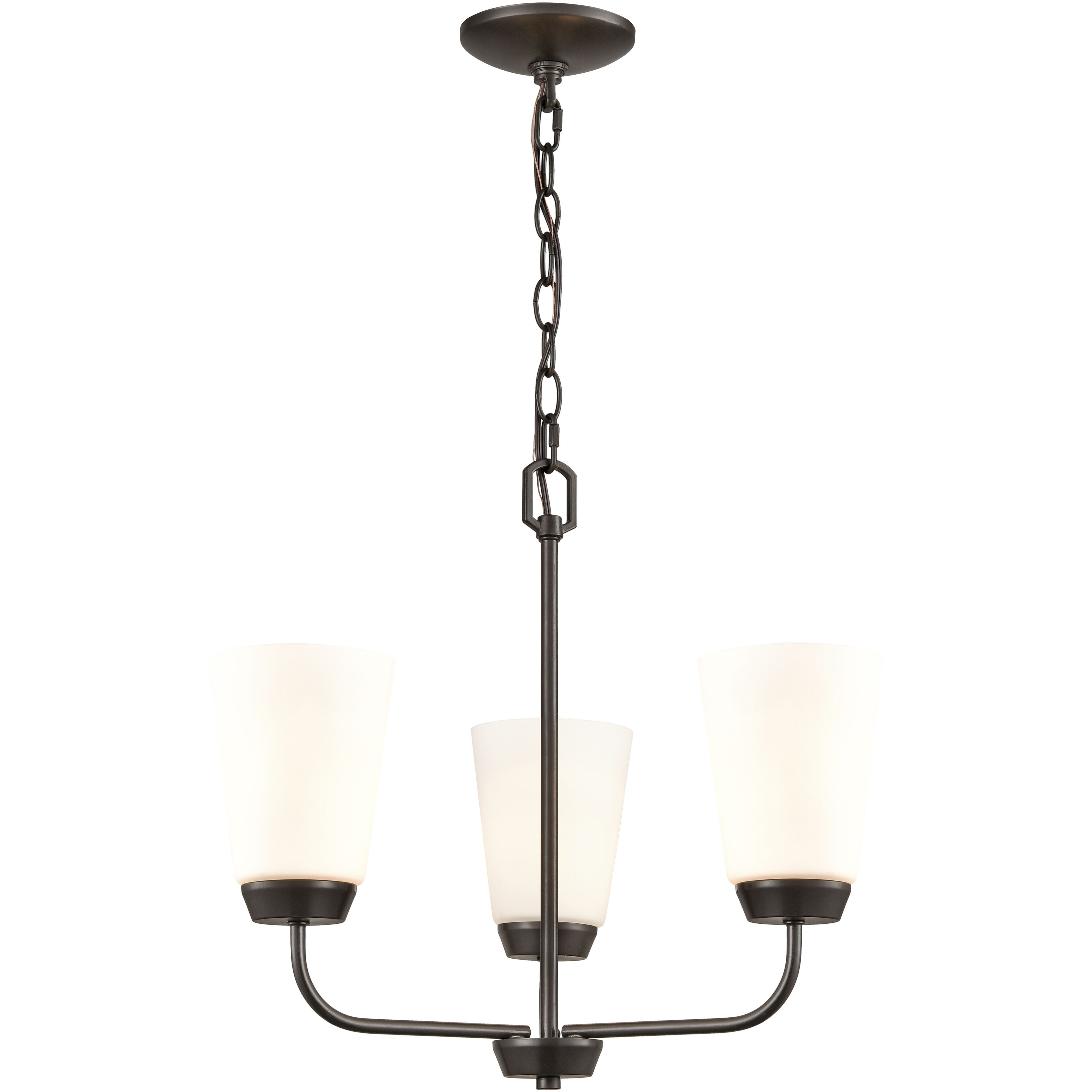 Winslow 3 Light 19 inch Oil Rubbed Bronze Chandelier Ceiling Light