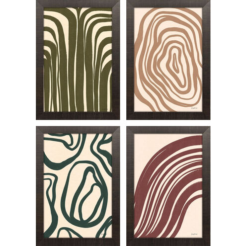 Organic Abstracts 17 X 12 inch Non-Glass Framed Art