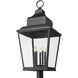 Raphael 5 Light 40.75 inch Sand Black Outdoor Post Mount Fixture in Soft Sand Black