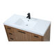 Wyatt 48 X 22 X 34 inch Walnut Brown Vanity Sink Set