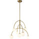 Alora Mood Fiona 7 Light 26.63 inch Brushed Gold Chandelier Ceiling Light