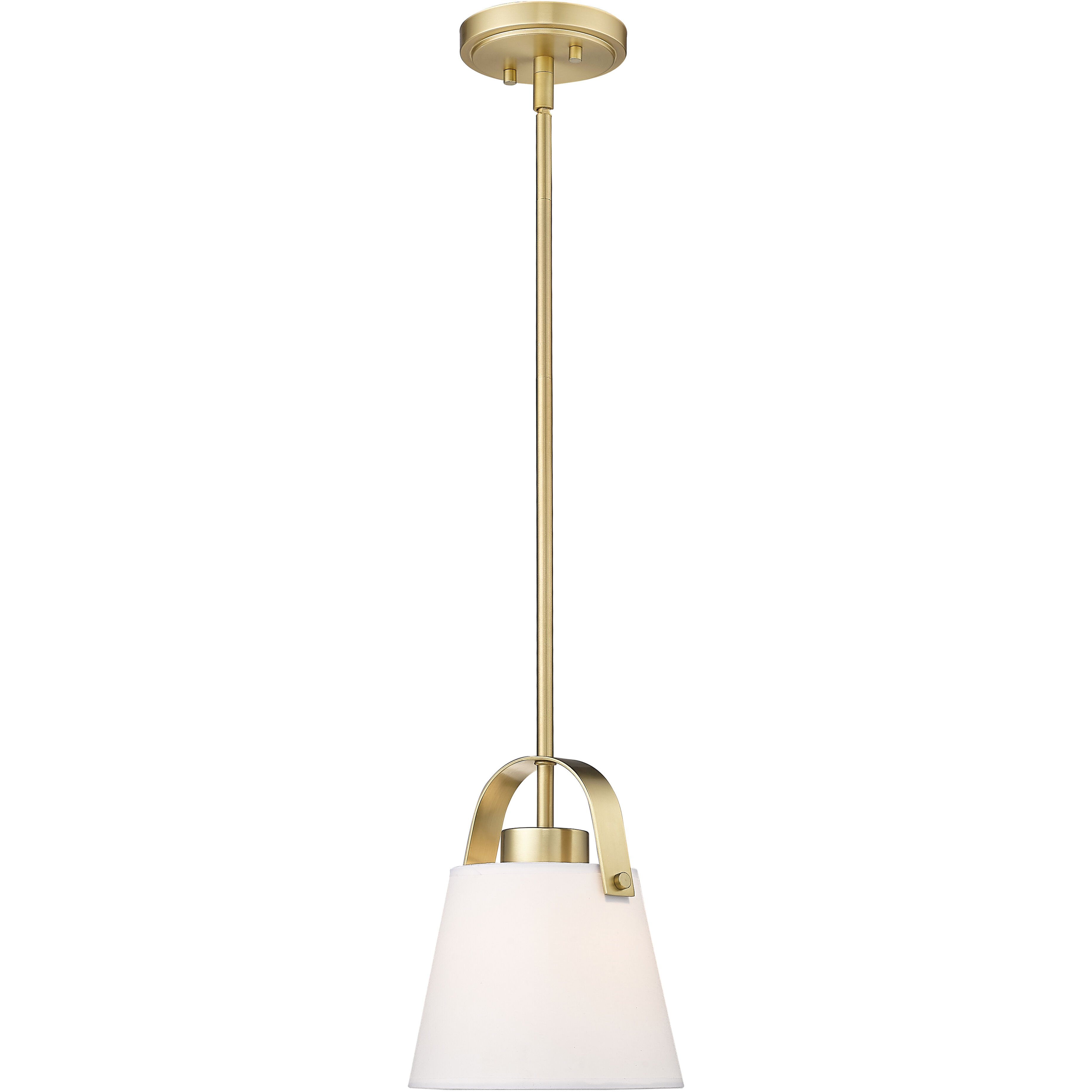 Z-Studio 1 Light 8 inch Heritage Brass Pendant Ceiling Light