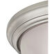 Huntington 3 Light 15 inch Brushed Nickel Flush Mount Ceiling Light