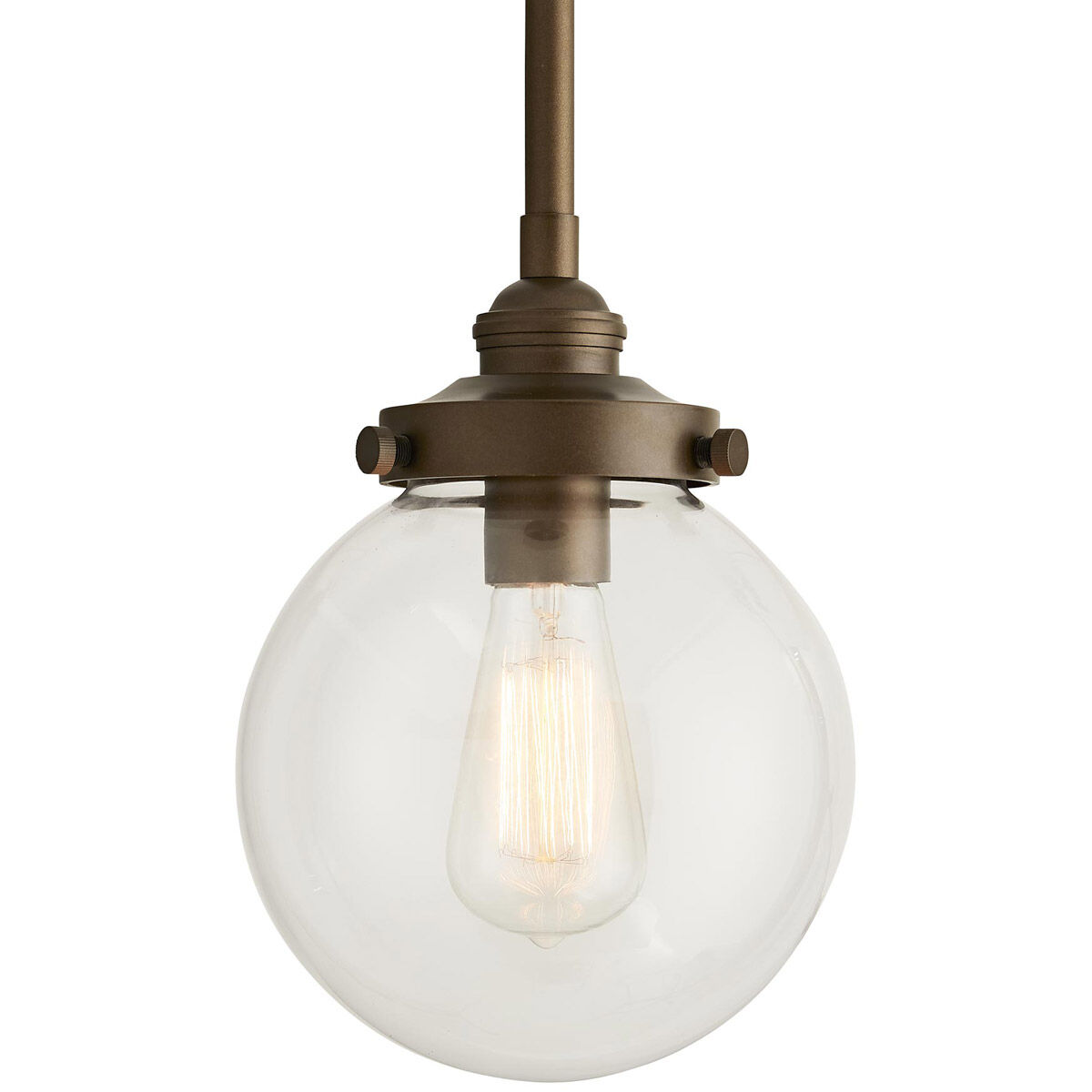 Reeves 1 Light 8 inch Aged Brass Outdoor Pendant, Small