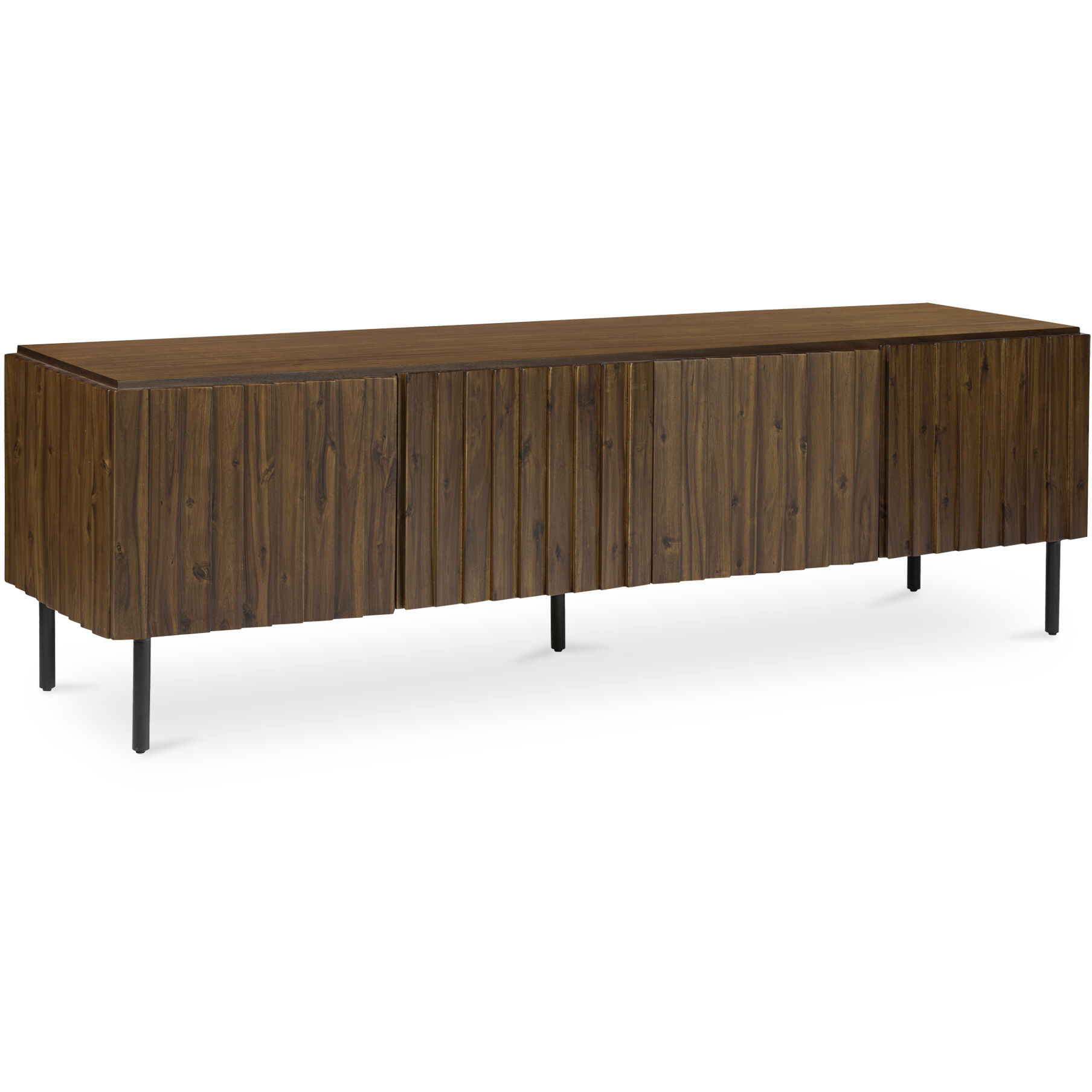 Lincoln 74 inch Brown Media Cabinet