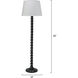Barley Twist 65 inch 150.00 watt Black Floor Lamp Portable Light