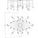 Papillons LED 36 inch Satin Black Pendant Ceiling Light in Satin White