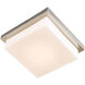 Gibraltar LED 12 inch Brushed Nickel Flush Mount Ceiling Light