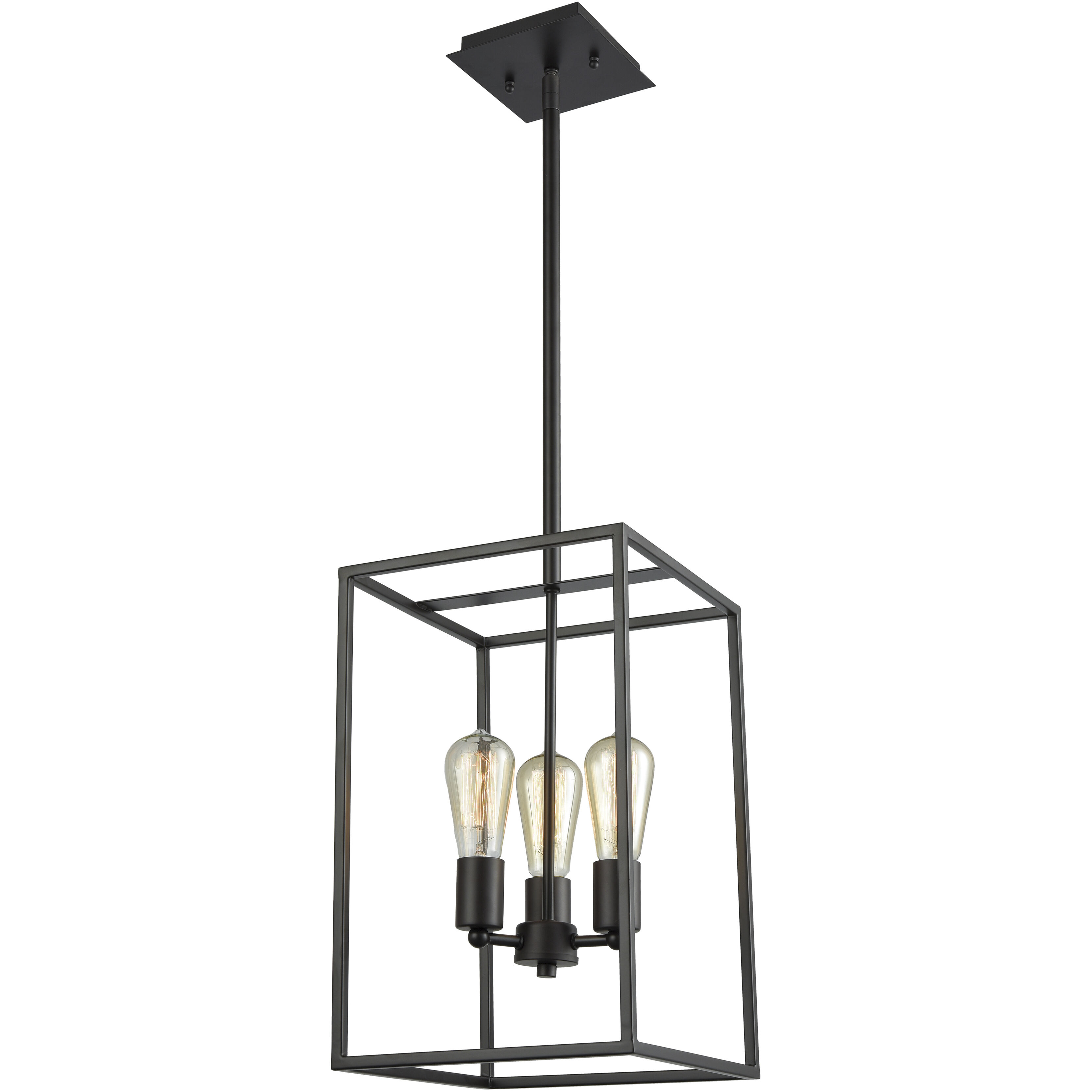 Williamsport 3 Light 10 inch Oil Rubbed Bronze Chandelier Ceiling Light