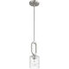 Collins 1 Light 5.13 inch Brushed Polished Nickel Mini Pendant Ceiling Light