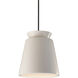 Radiance Collection - Trapezoid Pendant Ceiling Light in Matte Black, Dedicated LED, Black Cord, Matte White, Form+Finish+Function