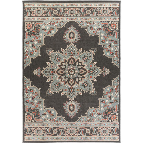 Alfresco 125.98 X 86.61 inch Black/Sage/Brown/Rust/White Machine Woven Rug in 8 x 11, Rectangle