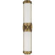 Bowland 2 Light 4.25 inch Antique Brass Bath Wall Sconce Wall Light