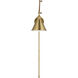 C&M by Chapman & Myers Salem 1 Light 7 inch Satin Brass Bath Sconce Wall Light