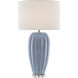 Bluestar 33 inch 150 watt Light Blue/Clear Table Lamp Portable Light