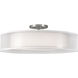 Cortez LED 30 inch Satin Nickel Semi-Flush Mount Ceiling Light