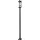 Fortis 2 Light 119.25 inch Sand Black Outdoor Post Mounted Fixture