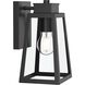 Hedry 1 Light 10 inch Matte Black Outdoor Wall Lantern