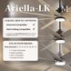 Atlas Ariella - LK 64 inch Matte Black with Matte White Blades Ceiling Fan
