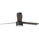Jovie 58 LED 58 inch Midnight Black with Midnight Black/American Walnut reversible blades Indoor/Outdoor Ceiling Fan