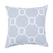 Mobjack Bay 18 X 18 inch Grey and Off-White Outdoor Throw Pillow