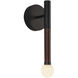 Alora Mood Arden LED 2.38 inch Matte Black Bath Vanity Light Wall Light