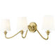 Gianna 3 Light 32 inch Modern Gold Wall Sconce Wall Light