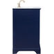 Americana 36 X 21.5 X 35 inch Blue Vanity Sink Set