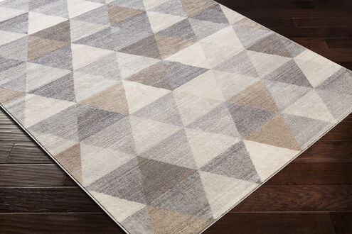 Roma 85 X 63 inch Gray Rug in 5 x 8, Rectangle