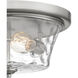 Acacia 2 Light 14 inch Brushed Nickel Flush Mount Ceiling Light