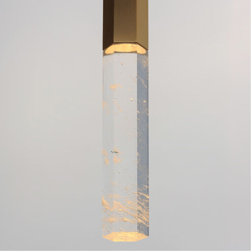 Diaphane LED 1.5 inch Gold Single Pendant Ceiling Light