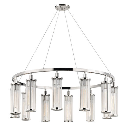 Marley 12 Light 42.5 inch Polished Nickel Pendant Ceiling Light