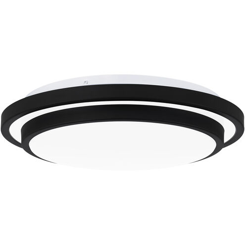 Irving 14 inch Matte Black Semi-Flush Mount Ceiling Light
