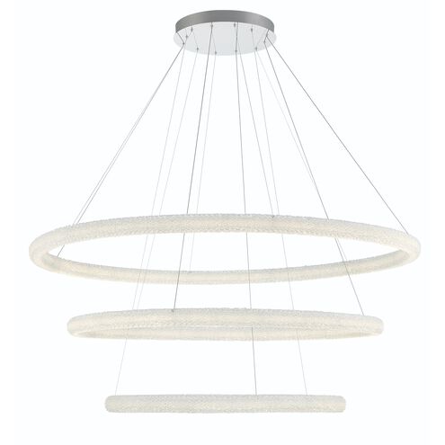 Sassi LED 60 inch Chrome Chandelier Ceiling Light