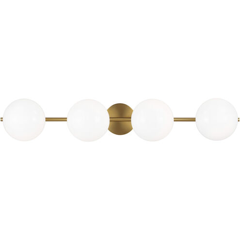 ED Ellen DeGeneres Lune 4 Light 37.38 inch Burnished Brass Vanity Light Wall Light