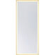 Paulding 72 X 30 inch Gold LED Mirror