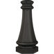 Bejamin 23 inch Textured Black Outdoor Pole Wrap
