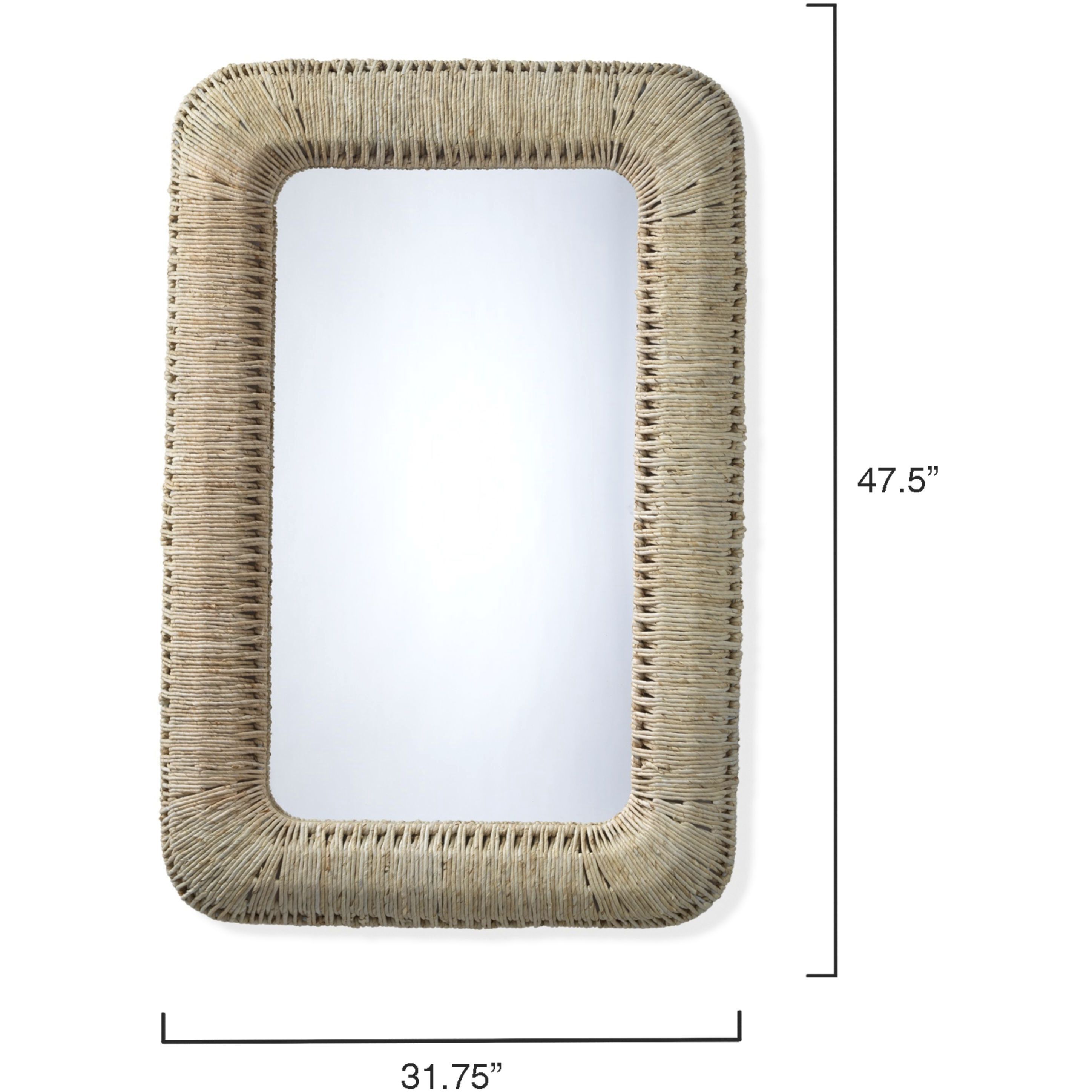 Hollis 48 X 32 inch Off-White Mirror