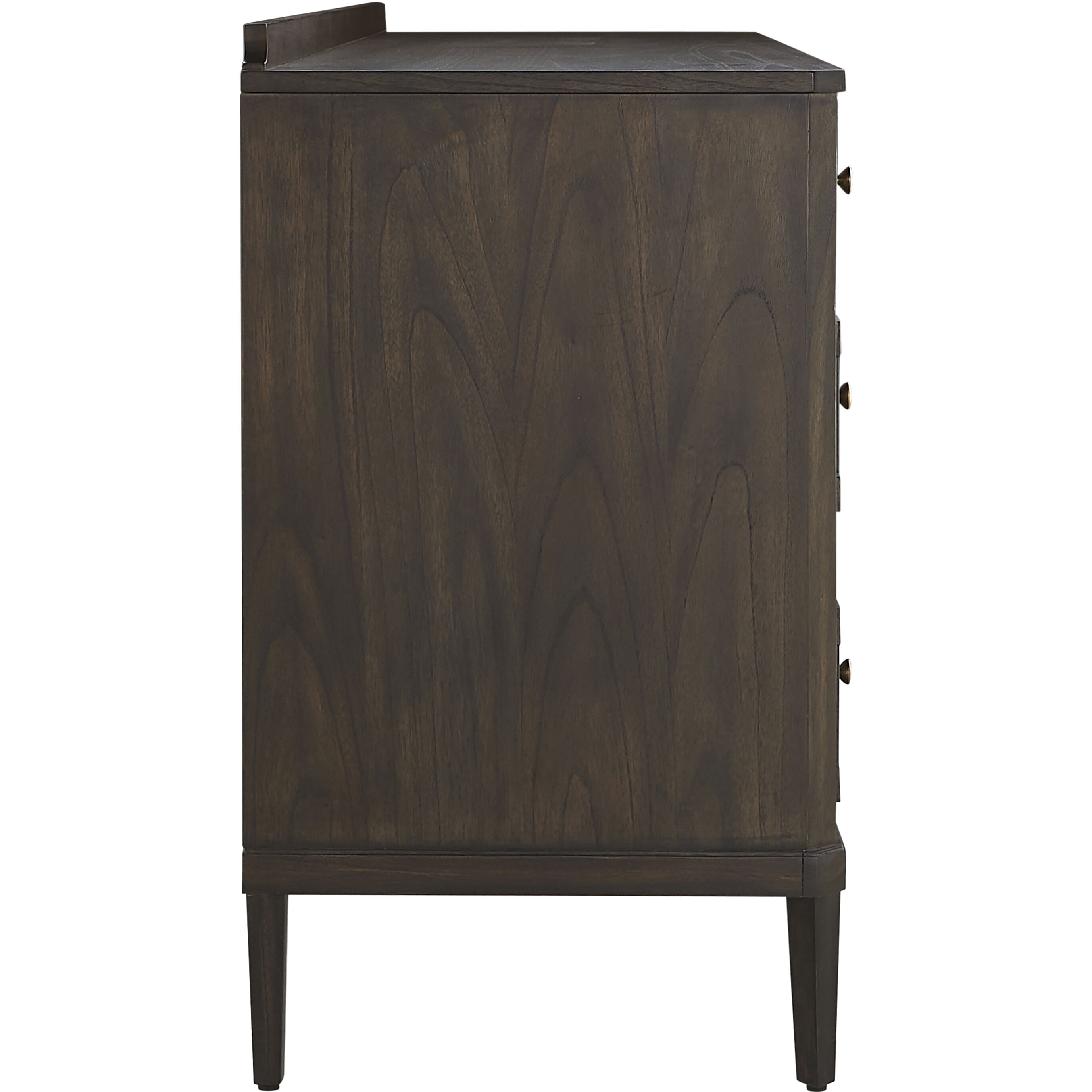 Glenwood Cerused Brown and Brushed Antique Brass Dresser